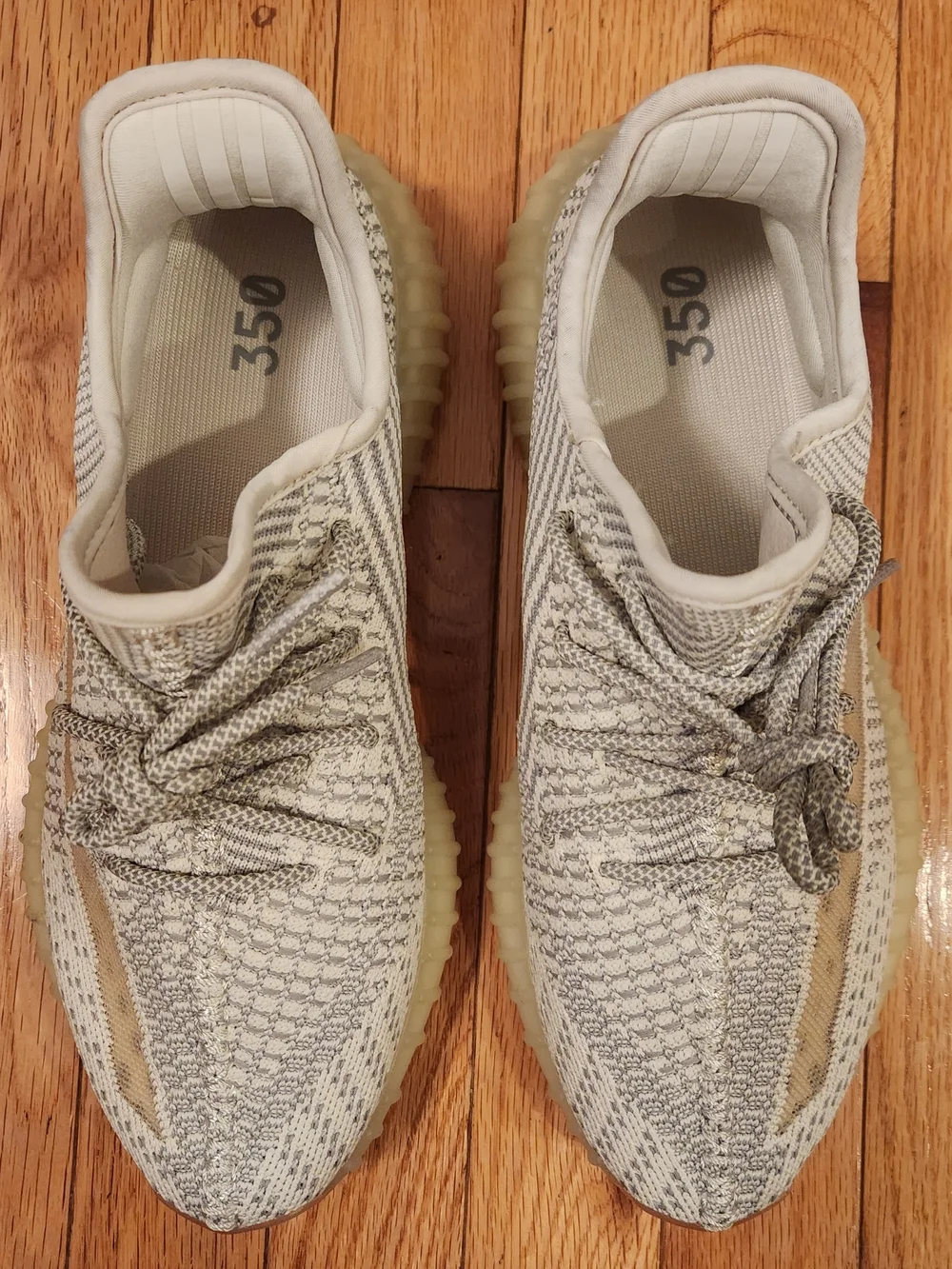 Neutral Knit Women's Sneaker in Light Gray and Tan